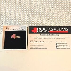 Ring, Crystal Rhodonite